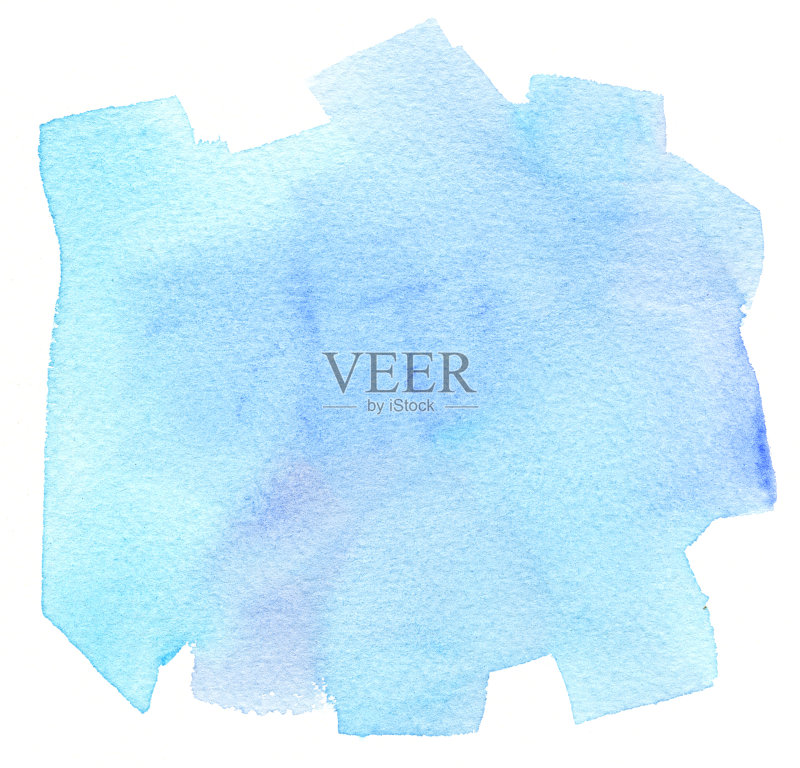 冬季蓝色背景正版插画素材