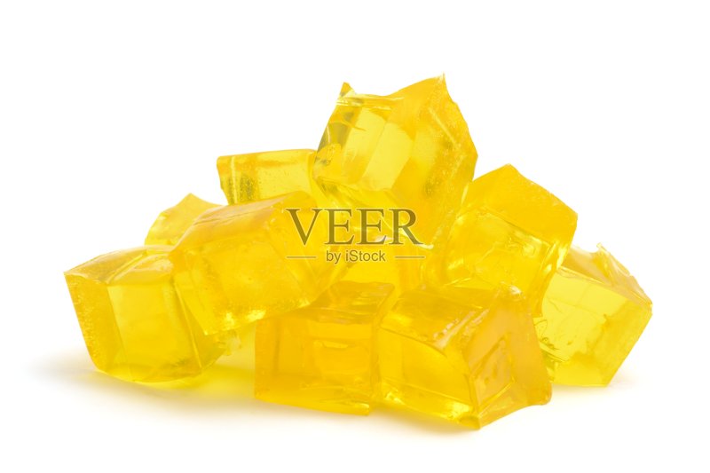 柠檬果冻立方体正版图片素材