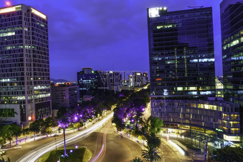 墨西哥城夜景正版图片素材