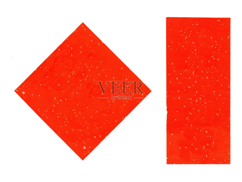 金粉中国红纸正版插画素材