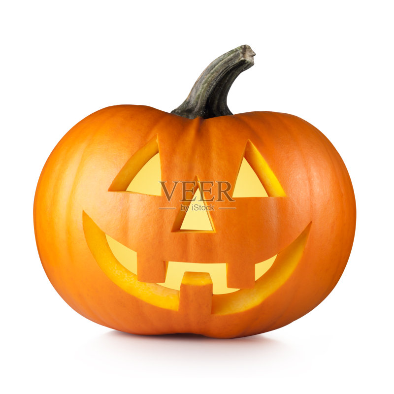 万圣节。杰克的灯笼。正版图片素材