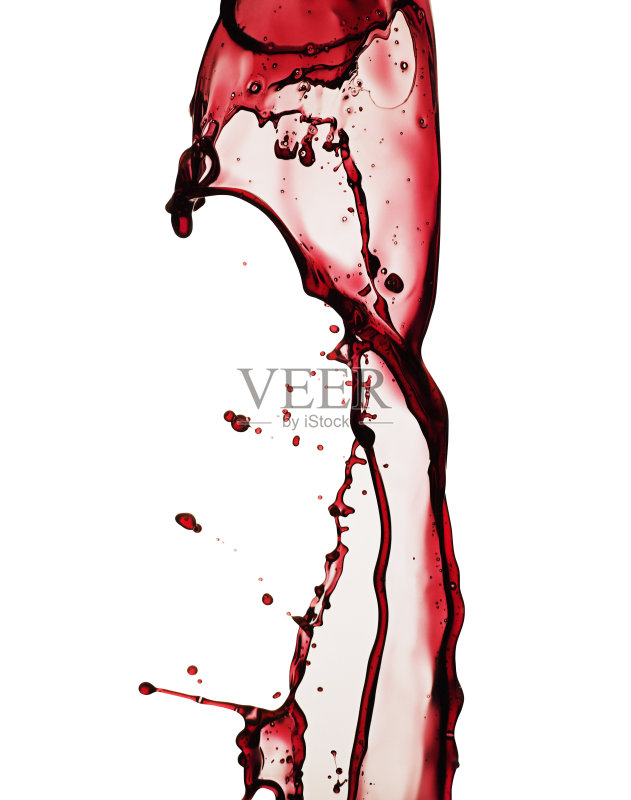 酒溅孤立的白色正版图片素材