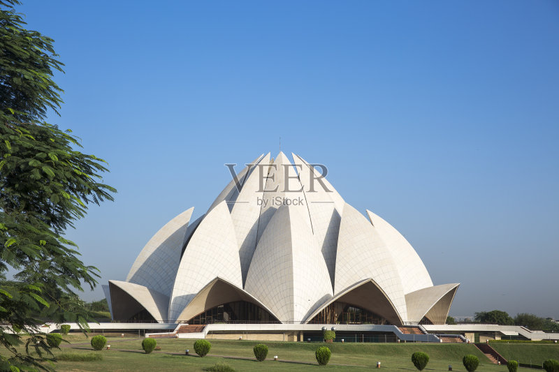 印度新德里莲花寺- CNGLTRV1109正版图片素材