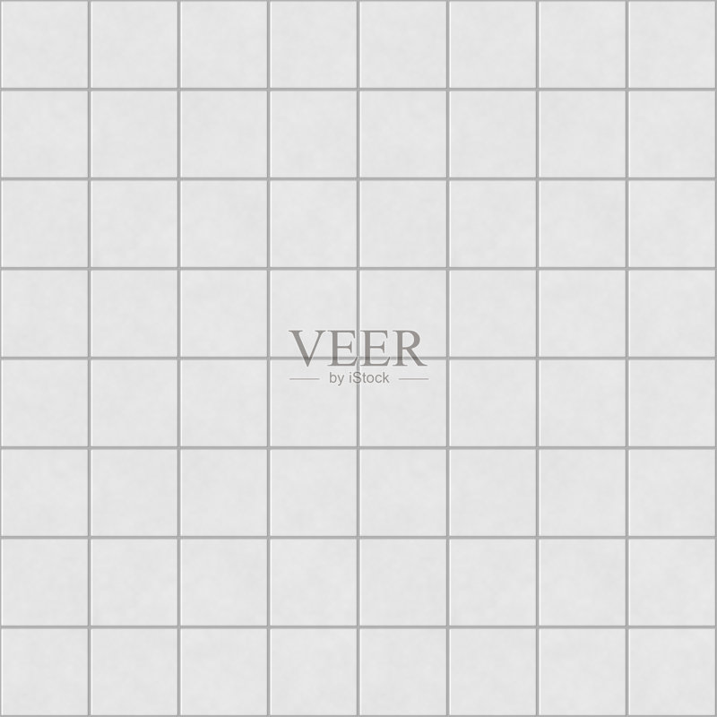 数字非现实无缝白色瓷砖图案正版插画素材