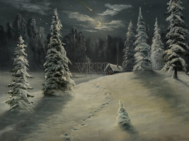 流星正版插画素材