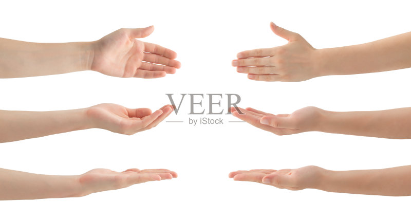 女人手套,孤立正版图片素材