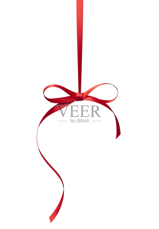 红色的蝴蝶结正版图片素材