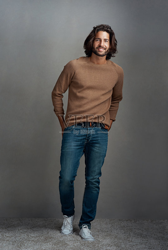 看起来很帅,而且搭配得很好正版图片素材