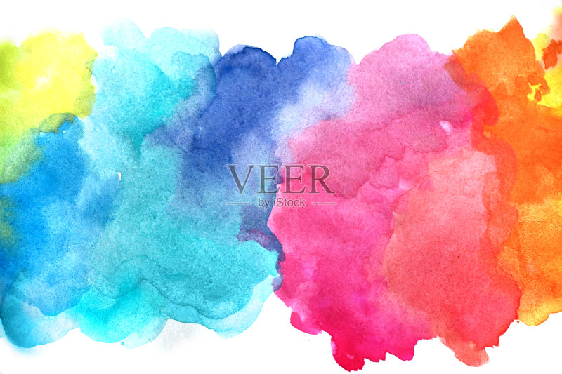 水彩抽象背景正版插画素材