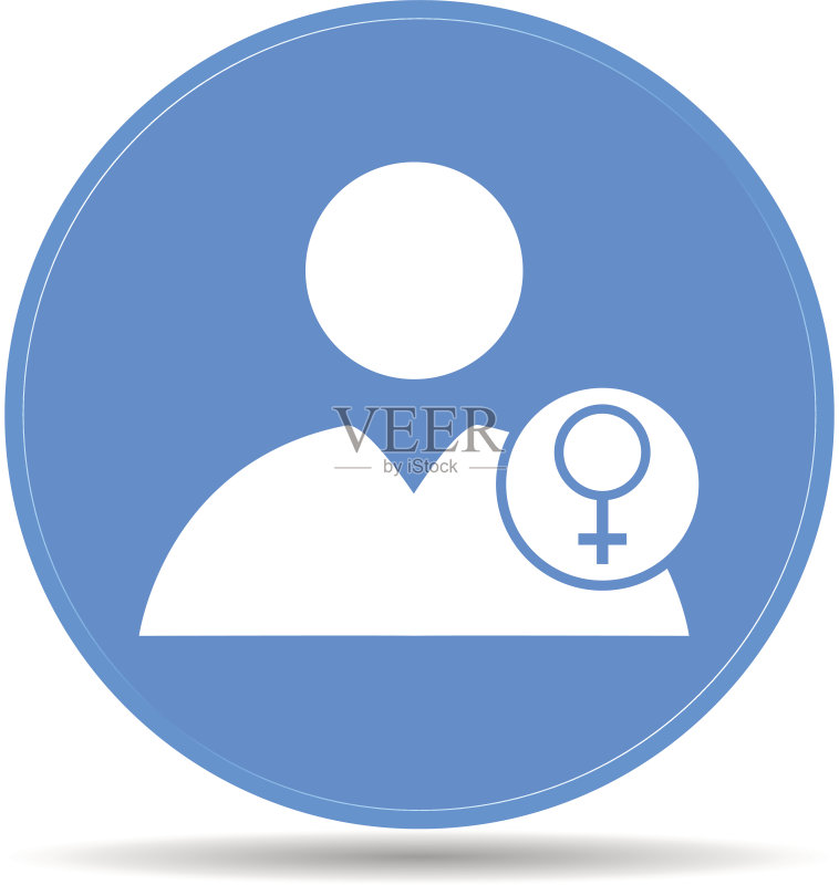 女性用户图标矢量图图标素材