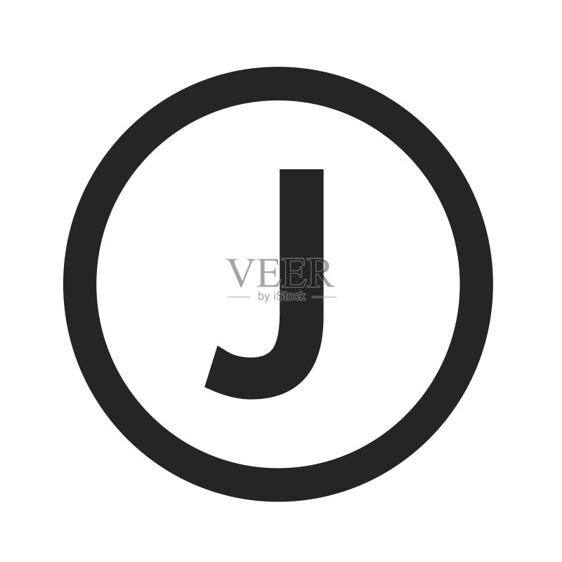 字母J图标基础字体设计图标素材