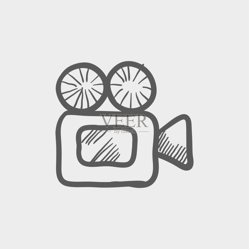 摄像机草图图标图标素材
