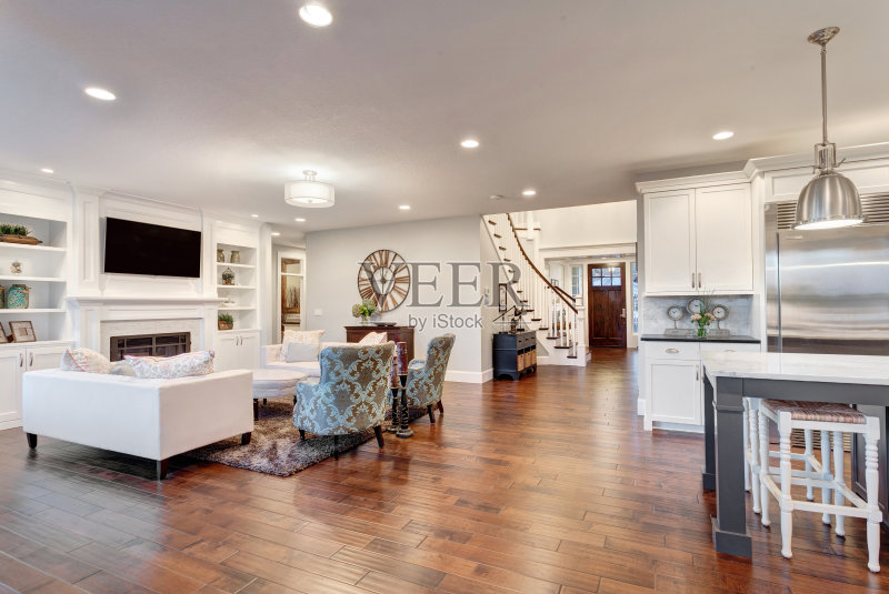 豪华家居客厅全景正版图片素材