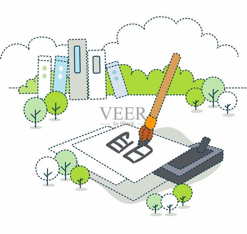 插图的教育正版插画素材