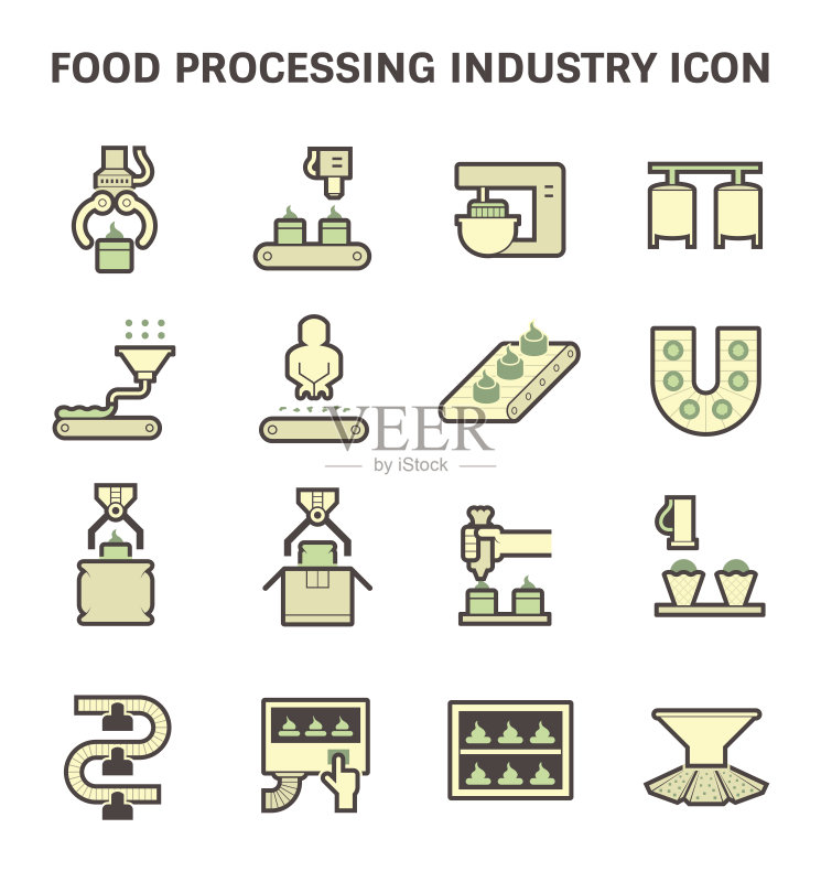 食品加工图标图标素材