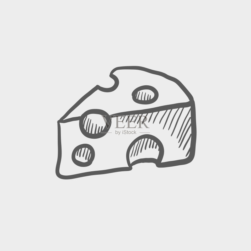 奶酪素描图标图标素材