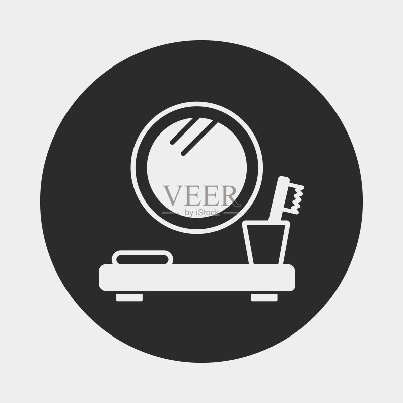 镜子洗脸盆图标图标素材