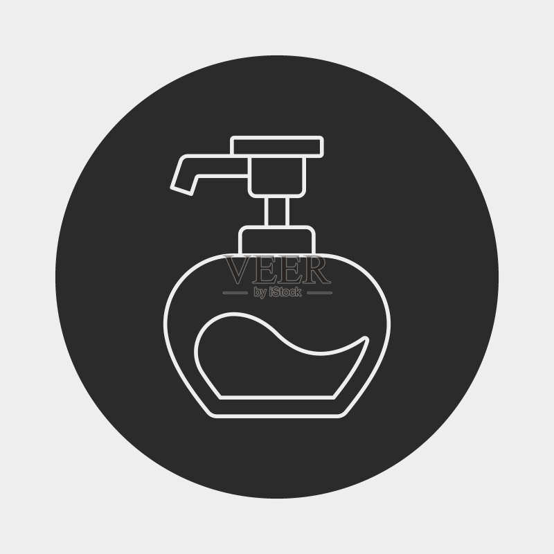 洗发水线条图标图标素材
