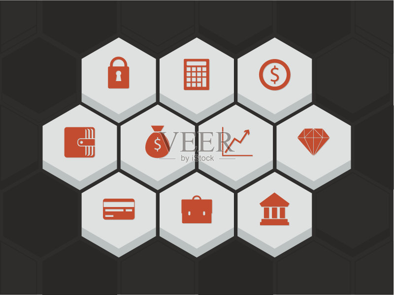 金融货币图标矢量图图标素材