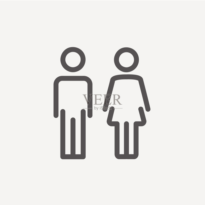 男女细线图标图标素材
