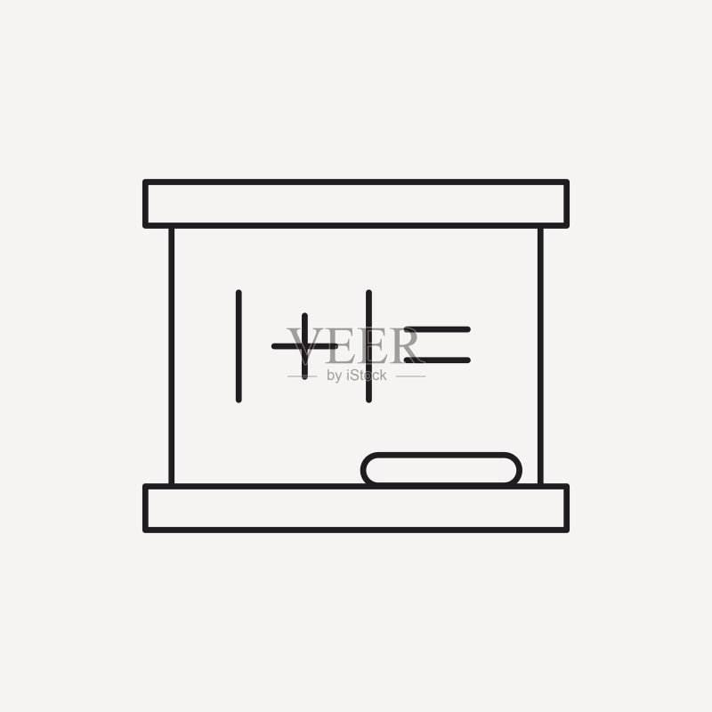 黑板线条图标图标素材
