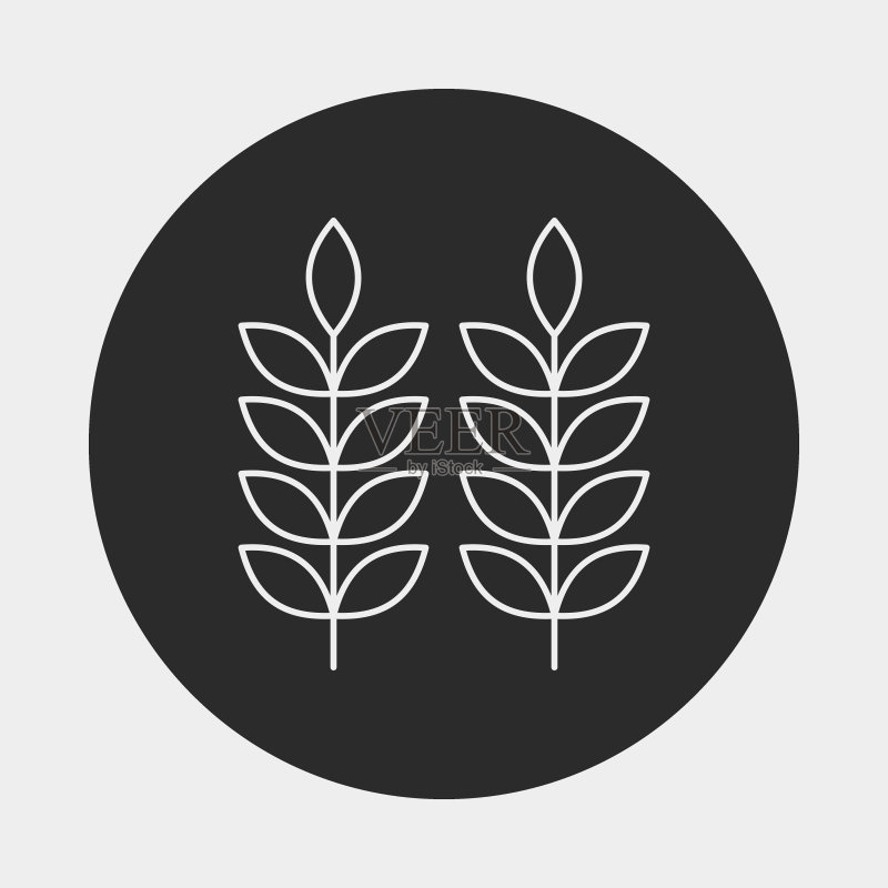 麦片线性图标图标素材