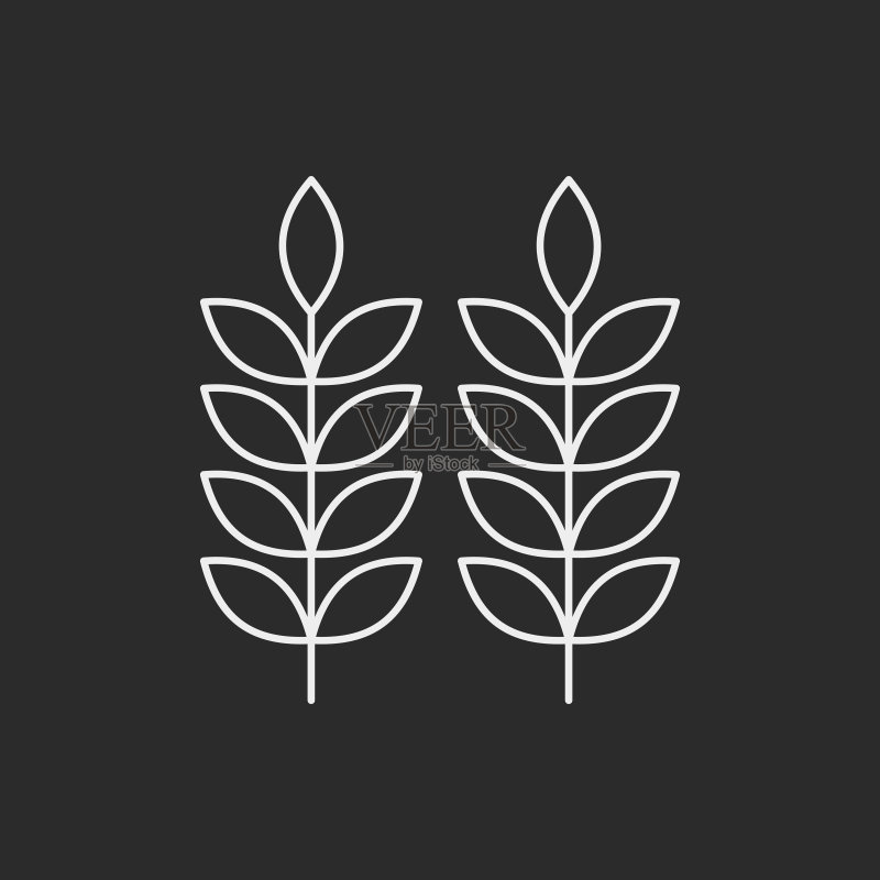麦片线性图标图标素材