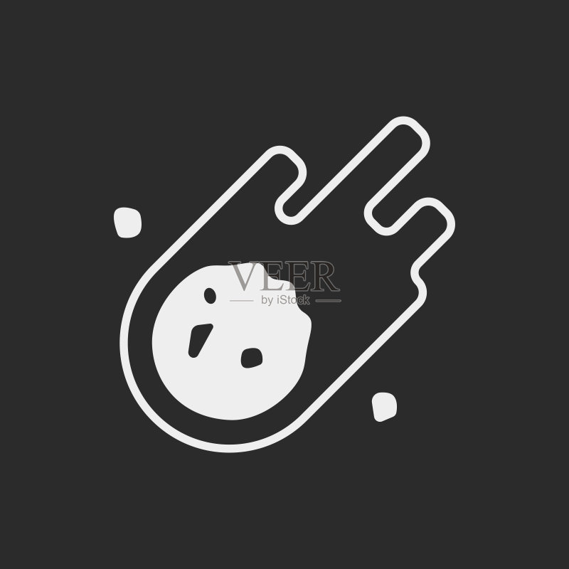太空陨石图标图标素材