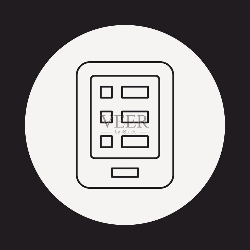 手机线条图标图标素材