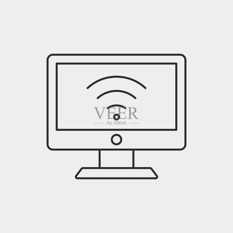 无线线条图标图标素材
