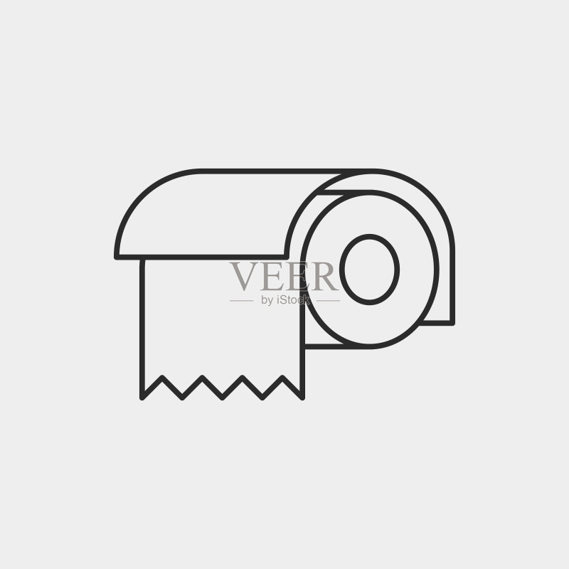 纸巾线条图标图标素材