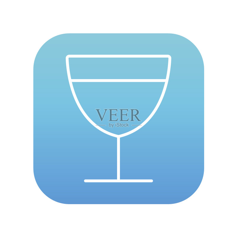 酒杯线条图标图标素材