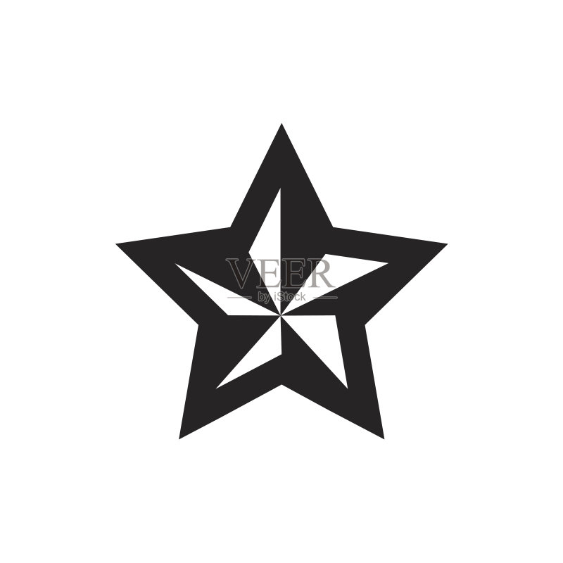 黑色星星矢量图标图标素材