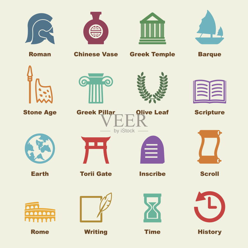 历史元素图标素材