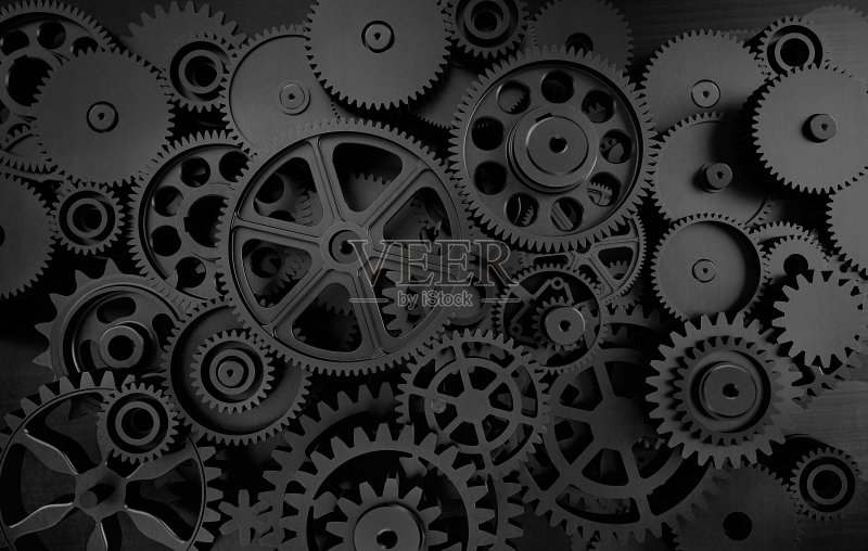 黑暗齿轮背景正版图片素材