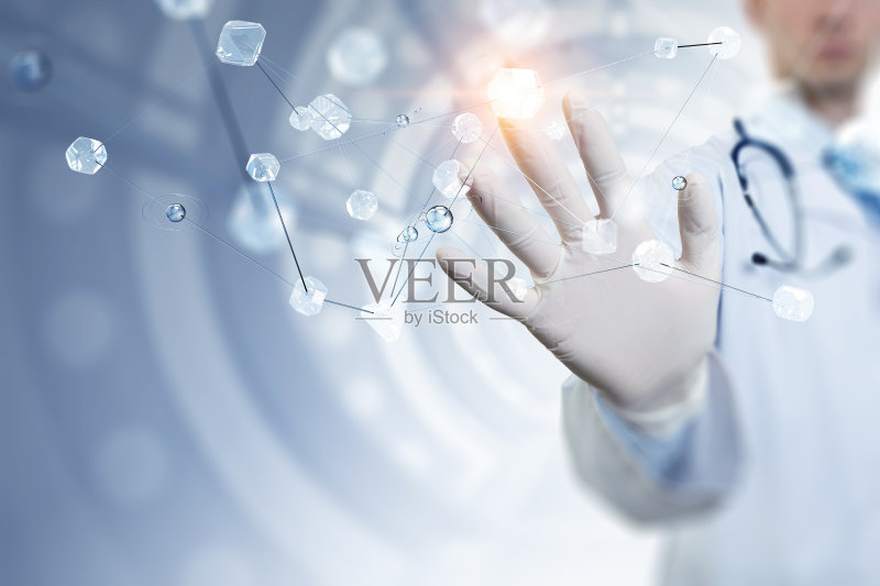 无线交互和连接。多媒体的使用正版图片素材