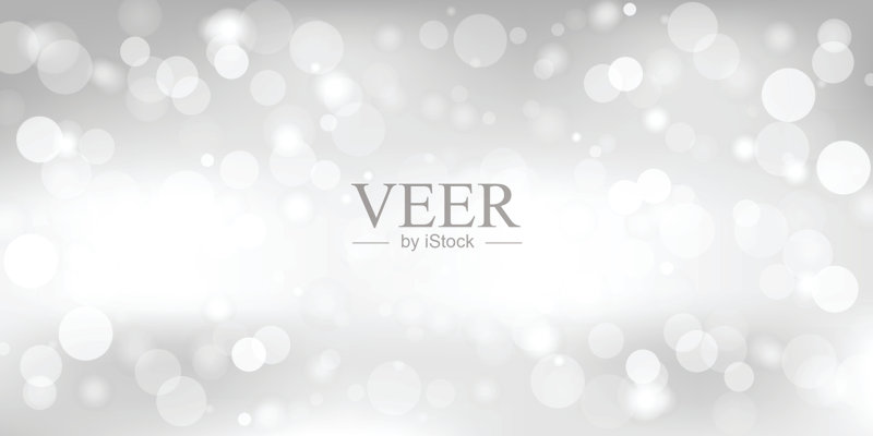 抽象的灰色背景与白光模糊。向量正版插画素材