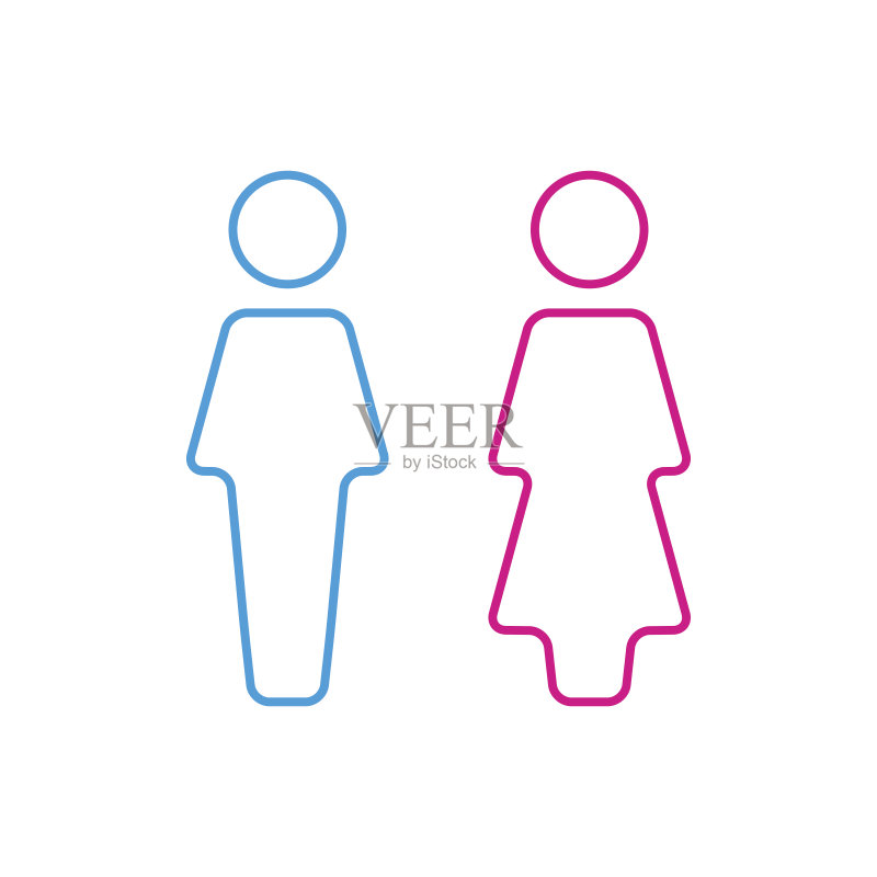 WC图标,厕所图标,男女休息室标志图标素材