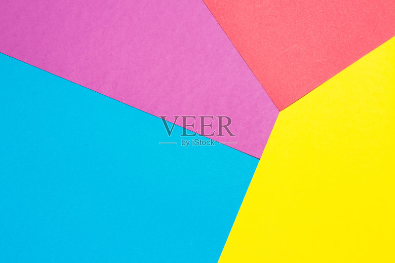 彩色纸在几何平面正版插画素材