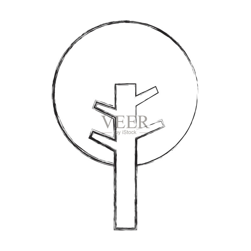 树植物孤立图标图标素材