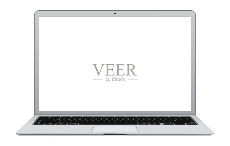 笔记本电脑前视图正版图片素材