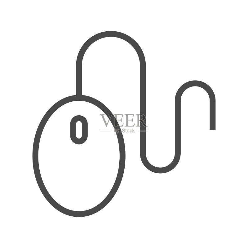 电脑鼠标线条图标图标素材