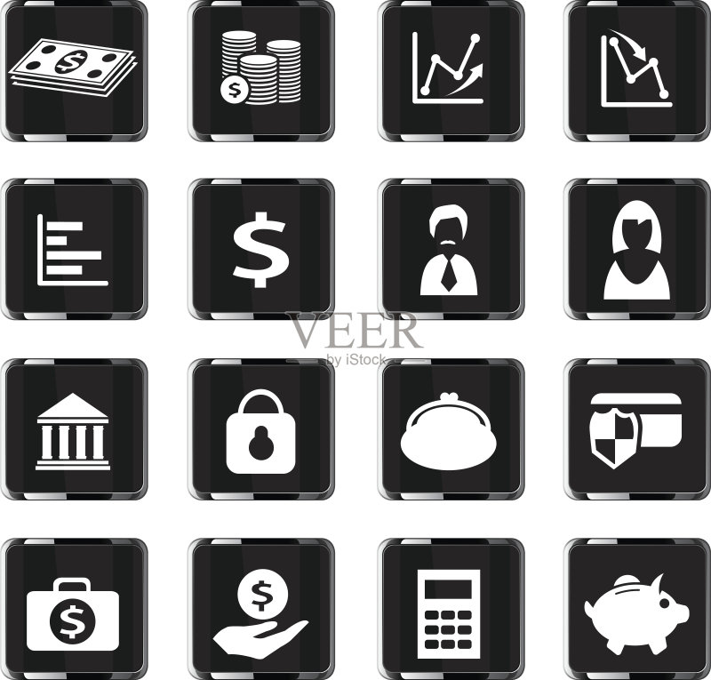 金融图标合集图标素材