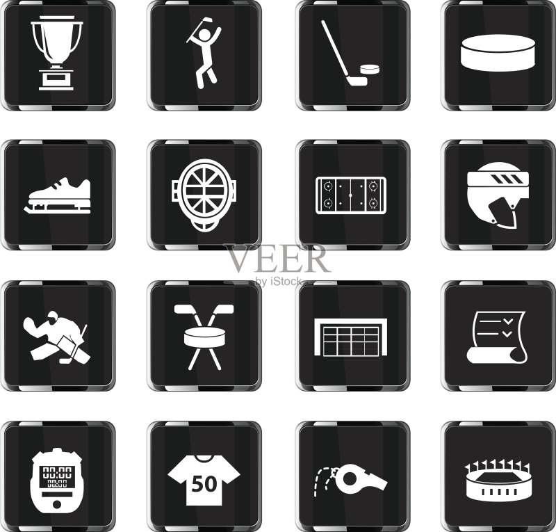冰球图标合集图标素材