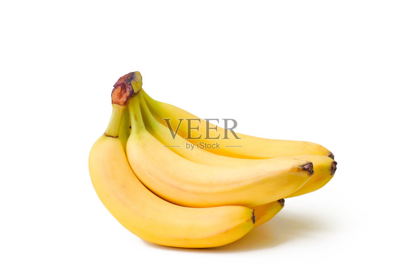 黄色的香蕉孤立正版图片素材