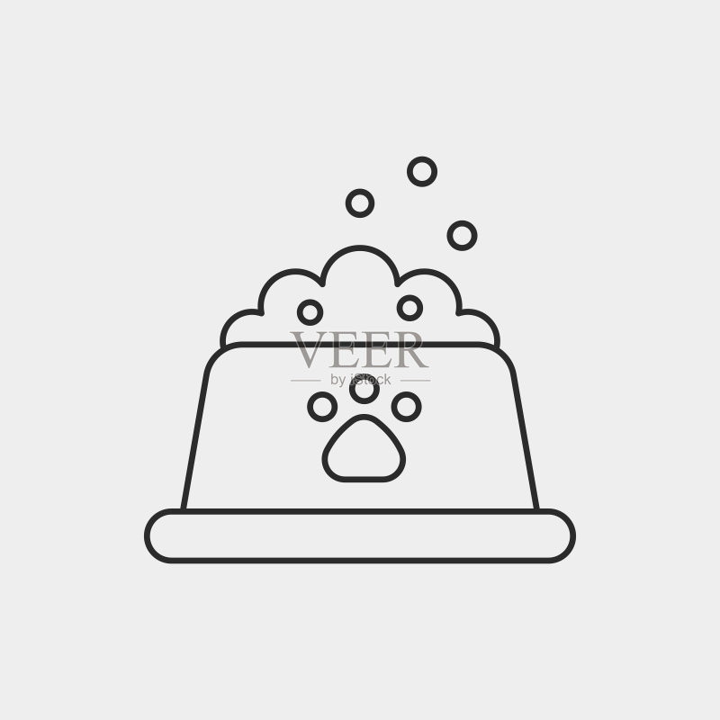 宠物狗粮线条图标图标素材