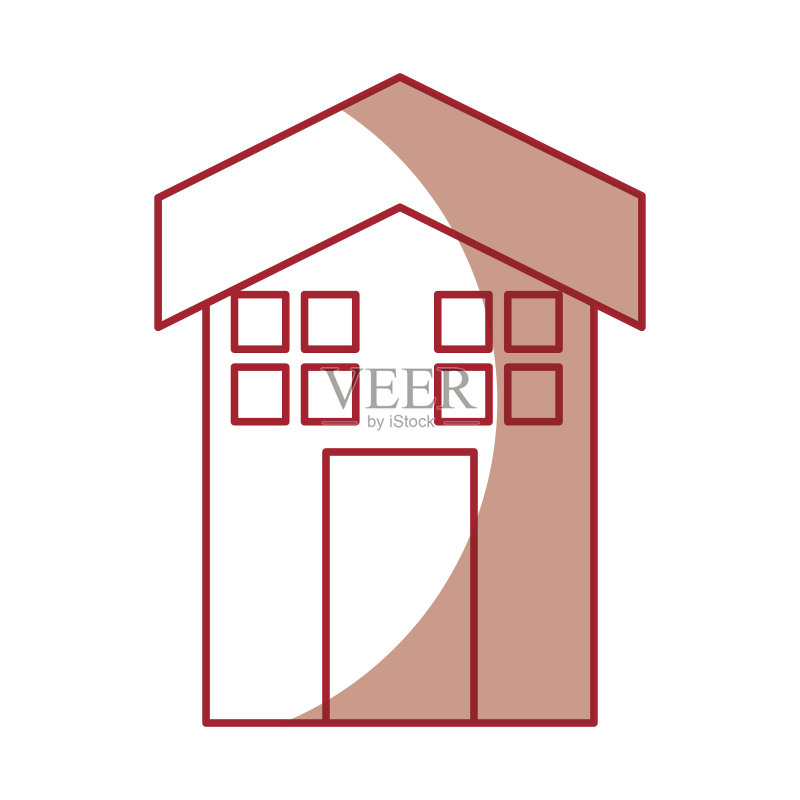 房屋外部隔离图标图标素材