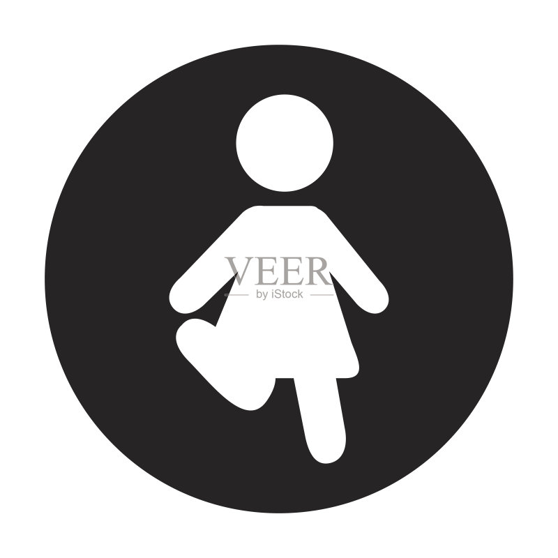女人人形轮廓图标图标素材