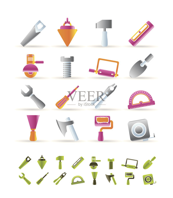 建筑和施工工具图标图标素材