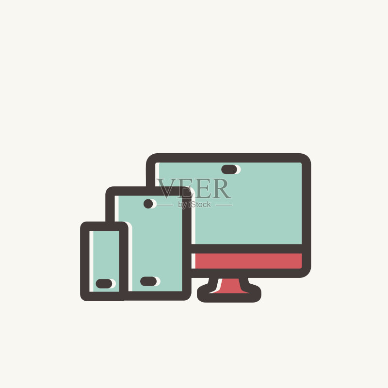 无线小工具细线图标图标素材